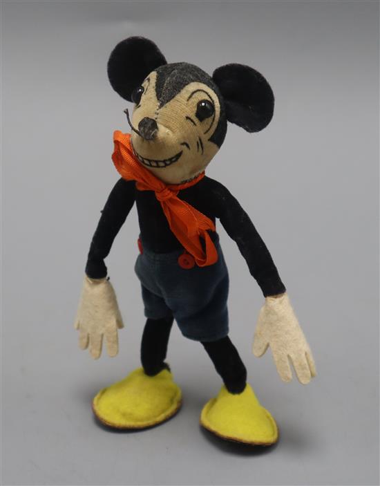 Deans Rag Book Company Ltd Mickey Jazzer doll, blue shorts